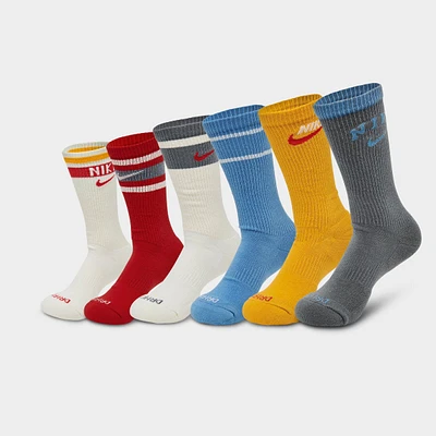 Nike Everyday Plus Retro Cushioned Crew Socks (6-Pack)