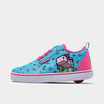 Girls' Big Kids' Heelys x Minecraft Pro 20 Casual Shoes