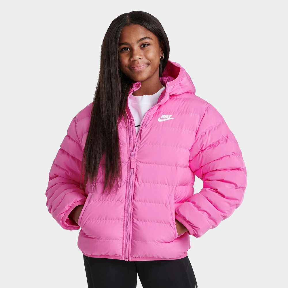 Girls' Big Kids' Nike Sportswear Lightweight Synthetic Fill Hooded Jacket