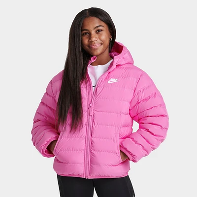Girls' Big Kids' Nike Sportswear Lightweight Synthetic Fill Hooded Jacket