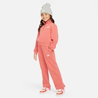 Girls' Nike Sportswear Club Fleece Wide-Leg Pants