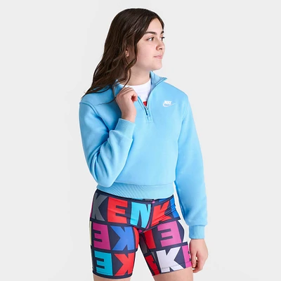 Girl's Nike Sportswear Club Fleece Half-Zip Sweatshirt