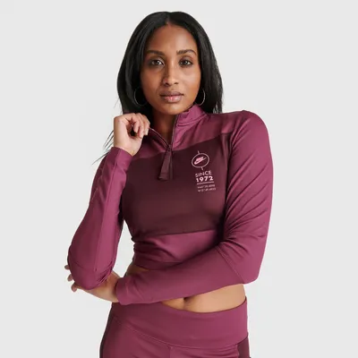 Women's Nike Sportswear Ribbed Long-Sleeve Quarter-Zip Sports Utility Top
