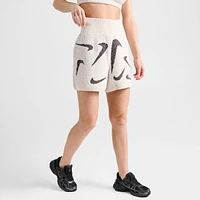 Women's Nike Sportswear Phoenix Cozy High-Waisted Slim 4" Knit Shorts