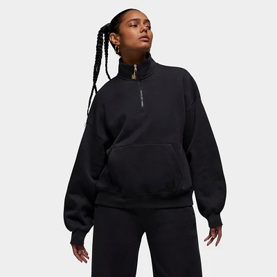 Women's Jordan Flight Fleece Quarter-Zip Top