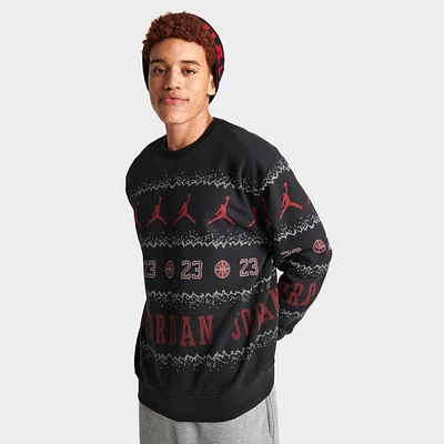 Jordan Essentials Holiday Festive Fleece Crewneck Sweatshirt