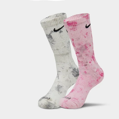 Nike Everyday Plus Dyed Cushioned Crew Socks (2-Pack)