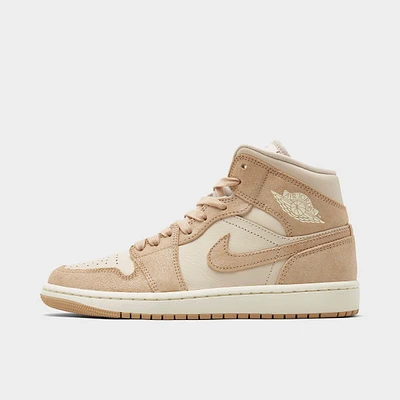 Women's Air Jordan Retro 1 Mid SE Casual Shoes