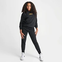 Girls' Nike Sportswear Club Fleece Metallic Logo Crewneck Sweatshirt