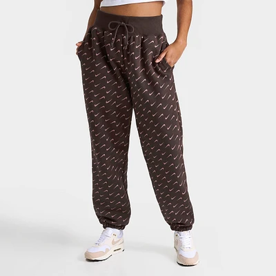 Women's Nike Sportswear Phoenix Fleece Oversized All-over Print Jogger Sweatpants