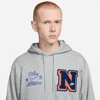 Men's Nike Club Fleece Varsity Letter French Terry Pullover Hoodie