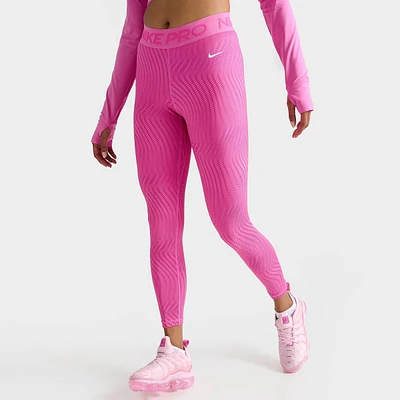 Women's Nike Pro Dri-FIT Mid-Rise Printed Leggings