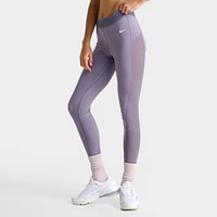 Women's Nike Pro Mid-Rise 7/8 Mesh-Paneled Leggings