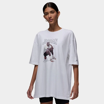 Women's Jordan Short-Sleeve Oversized Graphic T-Shirt