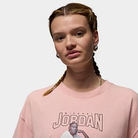 Women's Jordan Short-Sleeve Oversized Graphic T-Shirt