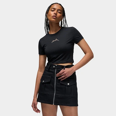 Women's Jordan Slim Cropped Graphic T-Shirt