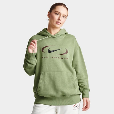 Women's Nike Sportswear Swoosh Life Oversized Fleece Pullover Hoodie