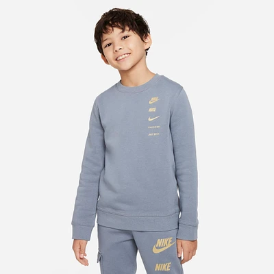 Boys' Nike Sportswear Standard Issue Fleece Crewneck Sweatshirt