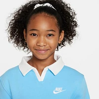Girls' Nike Sportswear Club Fleece Long-Sleeve Polo Shirt