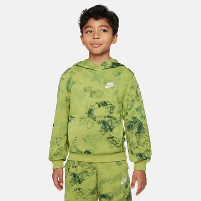 Big Kids' Nike Sportswear Club Fleece Allover Wash Hoodie