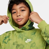 Big Kids' Nike Sportswear Club Fleece Allover Wash Hoodie