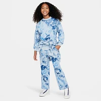 Girls' Nike Sportswear Club Fleece French Terry Wide-Leg Pants