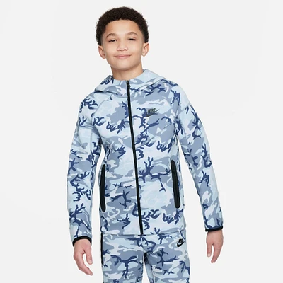 Boys' Nike Tech Fleece Camo Full-Zip Hoodie