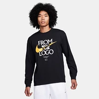 Men's Nike From The Logo Long-Sleeve Basketball T-Shirt