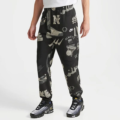 Men's Nike Sportswear Club Fleece Allover Printed Jogger Pants