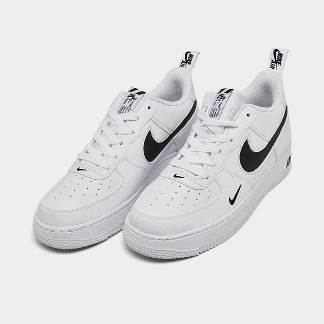 Finish Line Air Force Big Kids White Swoosh Nike Air Force Black