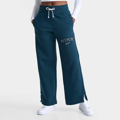 Women's Nike Sportswear Phoenix Fleece High-Waisted Wide-Leg Logo Pants