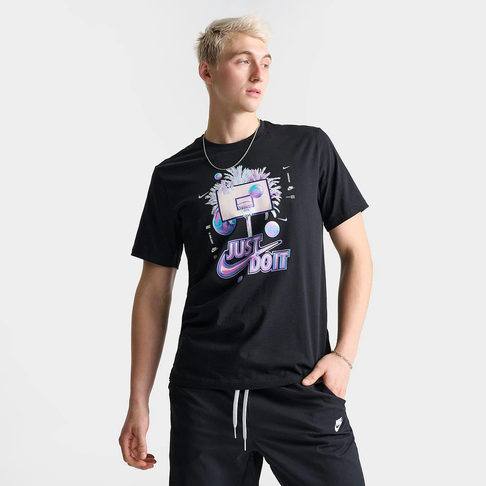 Men's Nike Basketball Iridescent Hoop Graphic T-Shirt