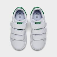 Kids' Toddler adidas Originals Stan Smith Hook-and-Loop Strap Casual Shoes