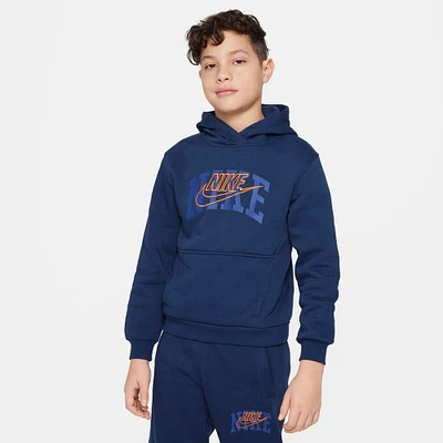 Kids' Nike Sportswear Club Fleece Arch Logo Pullover Hoodie