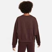 Girls' Nike Sportswear Oversized Fleece Crewneck Sweatshirt