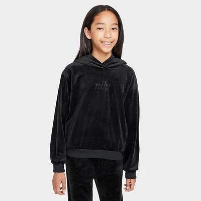 Girls' Nike Sportswear Velour Pullover Hoodie