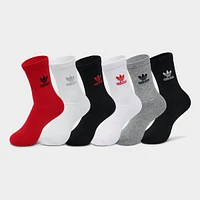 Little Kids' adidas Originals Trefoil Crew Socks (6 Pack)