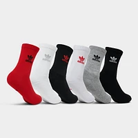 Little Kids' adidas Originals Trefoil Crew Socks (6 Pack)