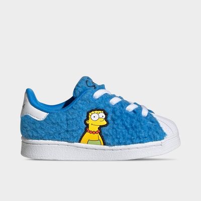 Girls' Toddler adidas Originals x The Simpsons Superstar Stretch Lace Casual Shoes