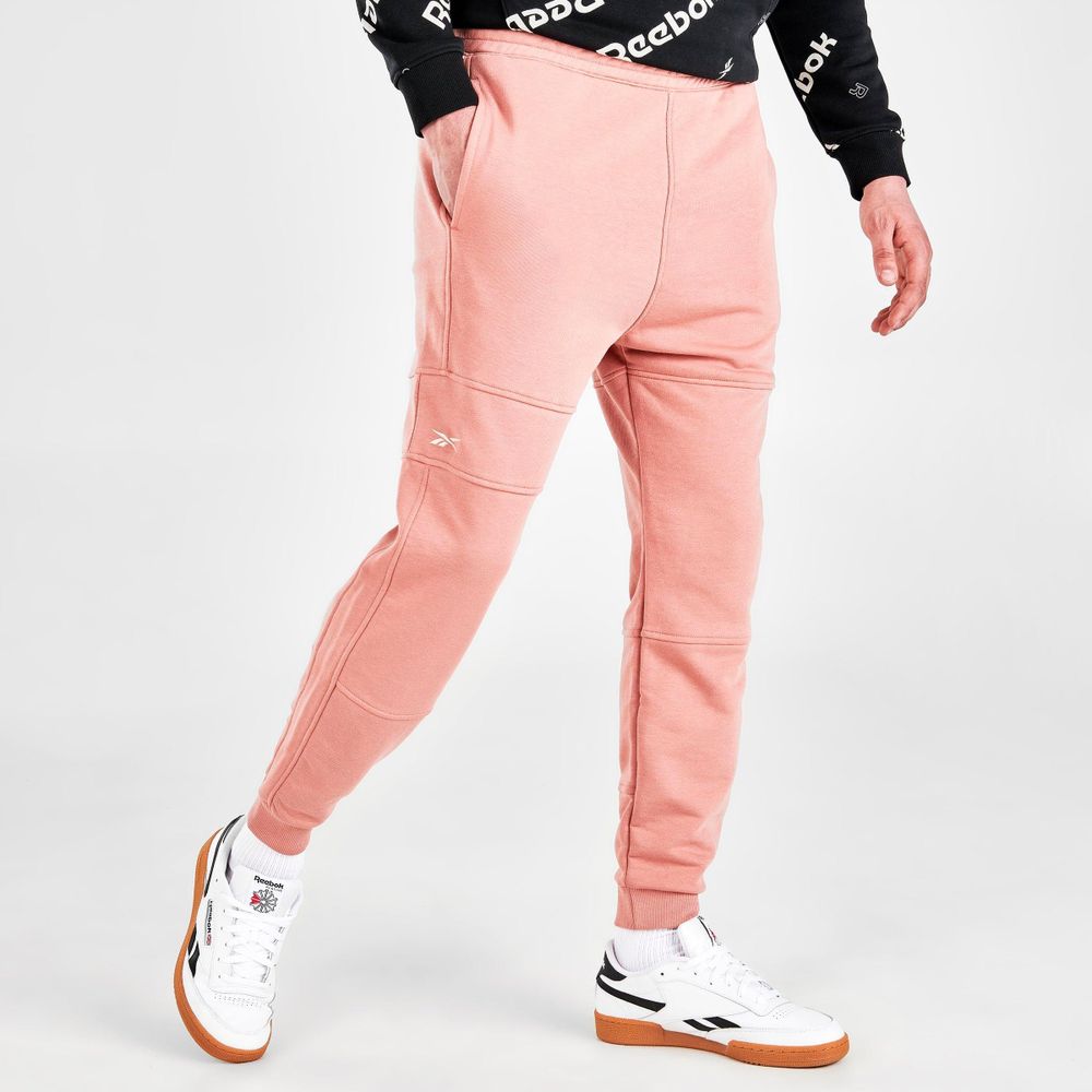 Reebok Women's Cozy Fleece Jogger Sweatpants with Pockets - Pink, XL