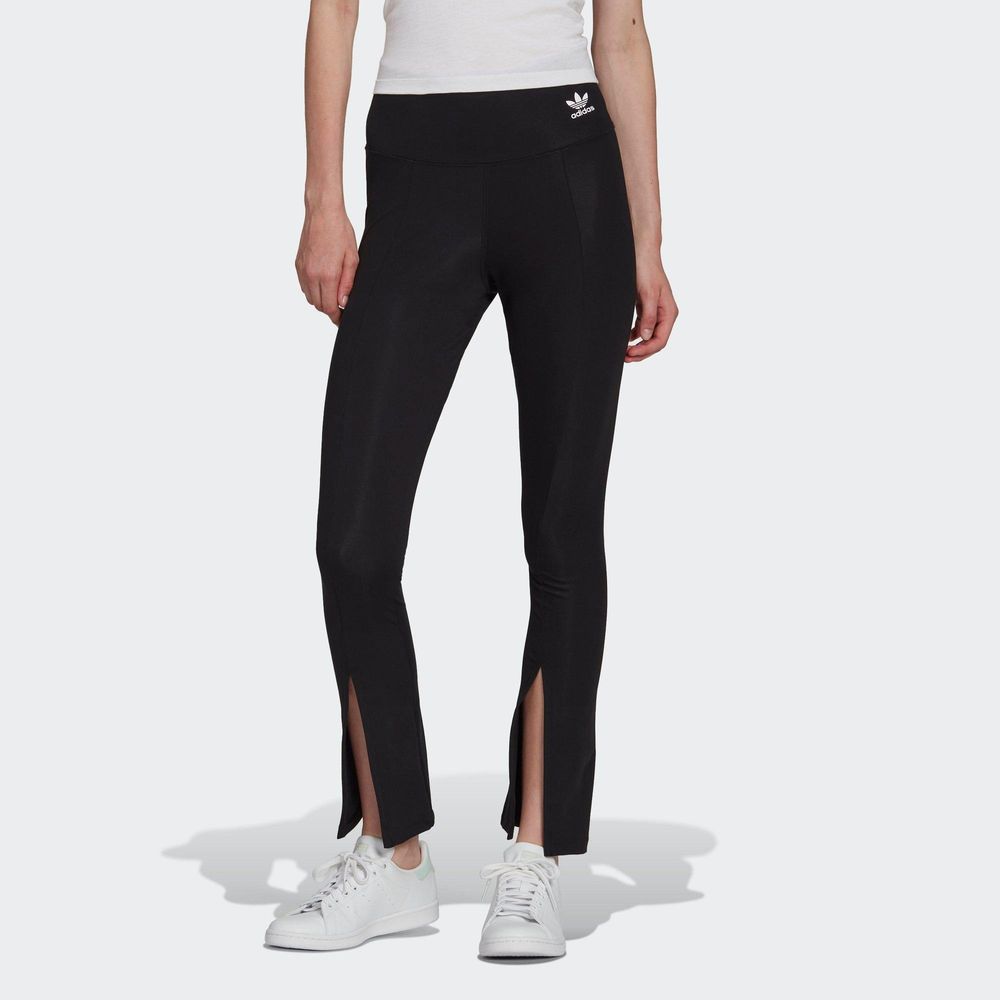 adidas Women's Originals Linear Logo Leggings - Black