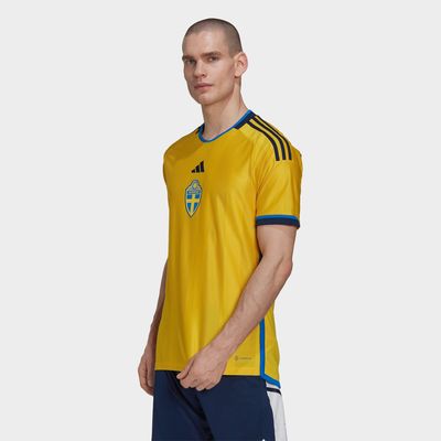 Men's adidas Sweden 22 Home Soccer Jersey