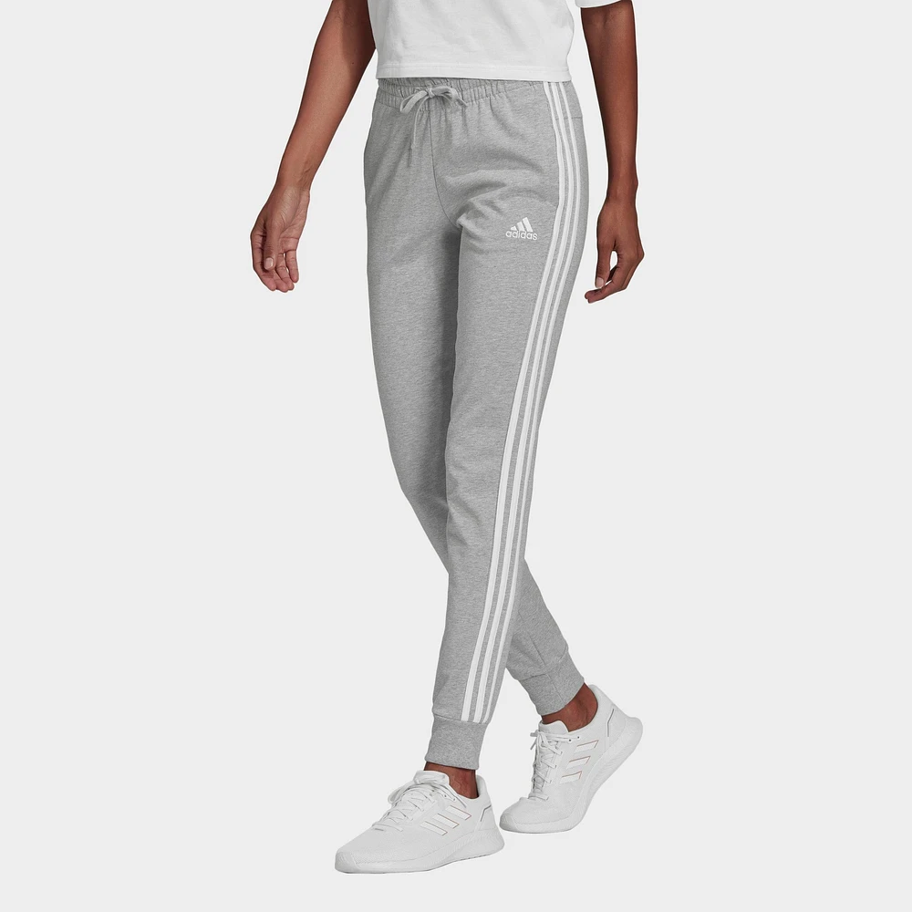 Women's adidas Essentials 3-Stripes Single Jersey Jogger Pants