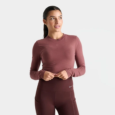 Women's Nike Sportswear Chill Knit Long-Sleeve Slim Crop Top