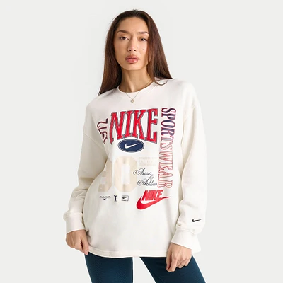 Women's Nike Sportswear Oversized French Terry Crewneck Sweatshirt