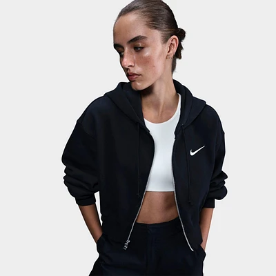 Women's Nike Sportswear Phoenix Fleece Crop Full-Zip Hoodie