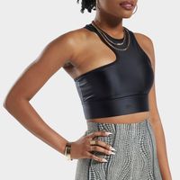 Women's Reebok Cardi B One Shoulder Crop Tank