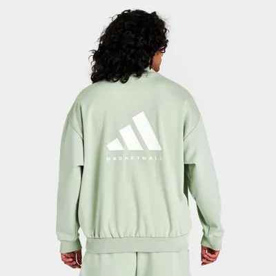 adidas Basketball Fleece Crewneck Sweatshirt