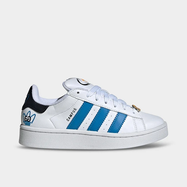 adidas gazelle silver green womens adidas Kids' Grade School Campus 00s Shoes, Size 4.5, Dark Green/White main image 1