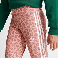 Girls' adidas Originals Animal Allover Print High Waist Leggings